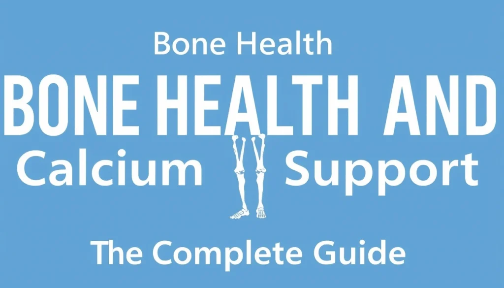 Bone Health and Calcium Support — The Complete Guide