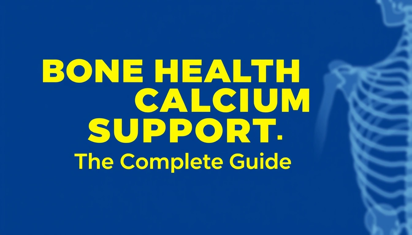 Bone Health and Calcium Support — The Complete Guide
