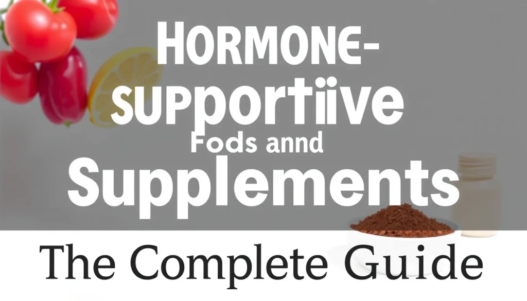 Hormone-Supportive Foods and Supplements — The Complete Guide